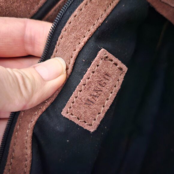 Mango Suede Messanger Bag with adjustable crossbody strap - Picture 7 of 10